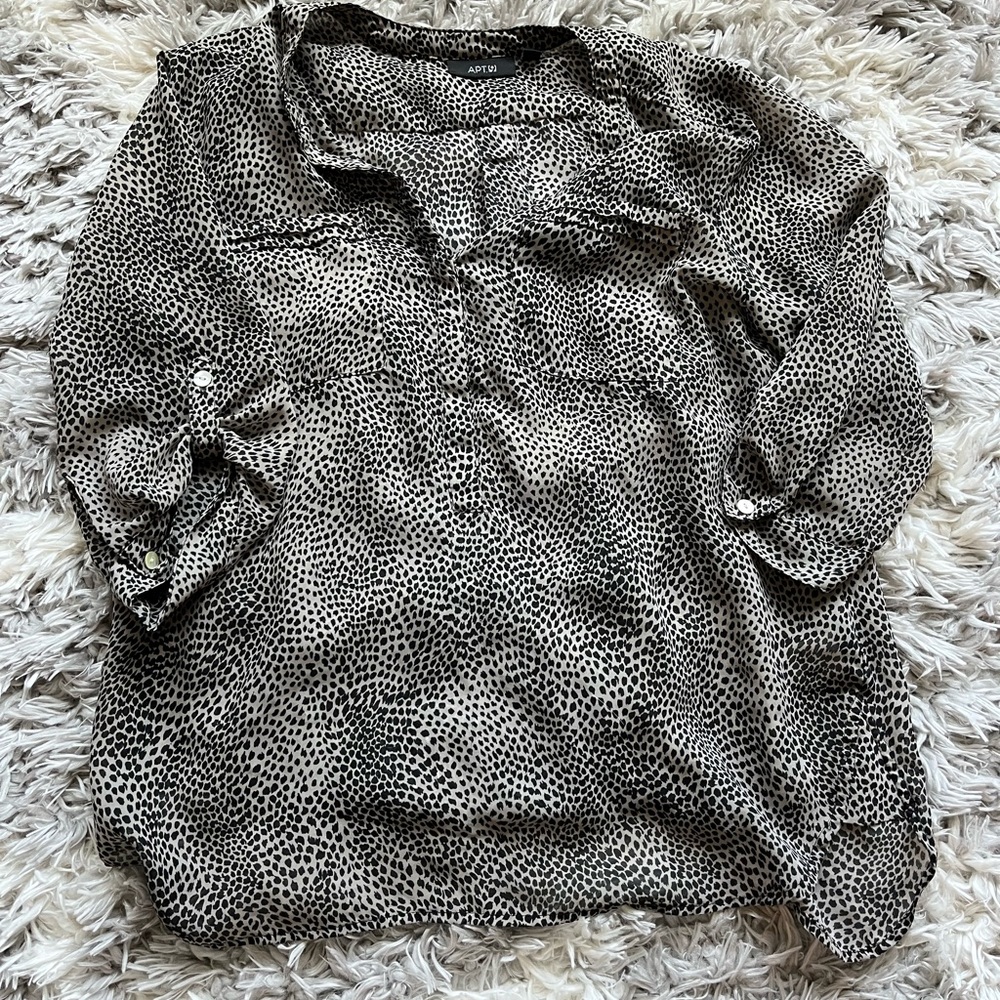Nordstrom sheer work blouse